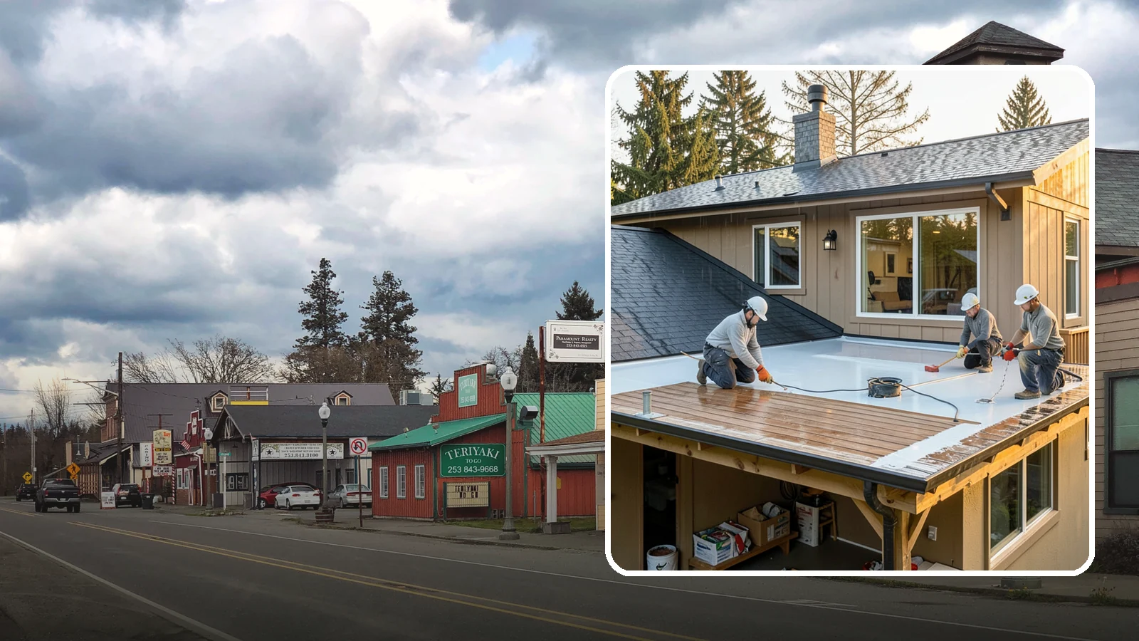 Waterproof Deck Coating in Roy, Pierce County, WA - Waterproof deck coating that seals surfaces and protects the living space below from rain.