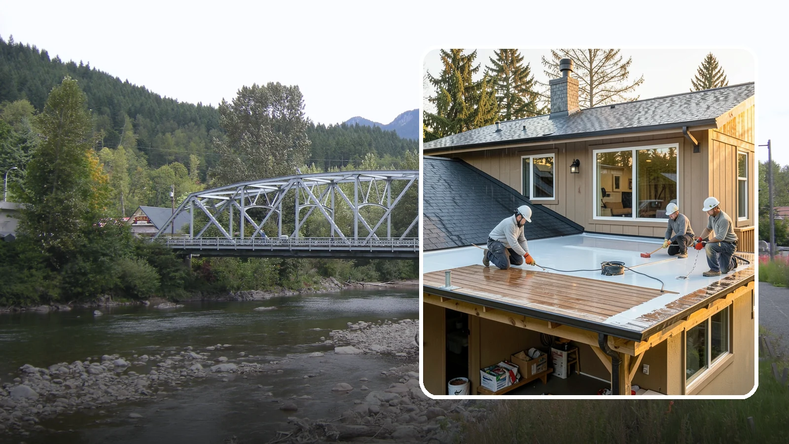 Waterproof Deck Coating in Skykomish, King County, WA - Waterproof deck coating that seals surfaces and protects the living space below from rain.