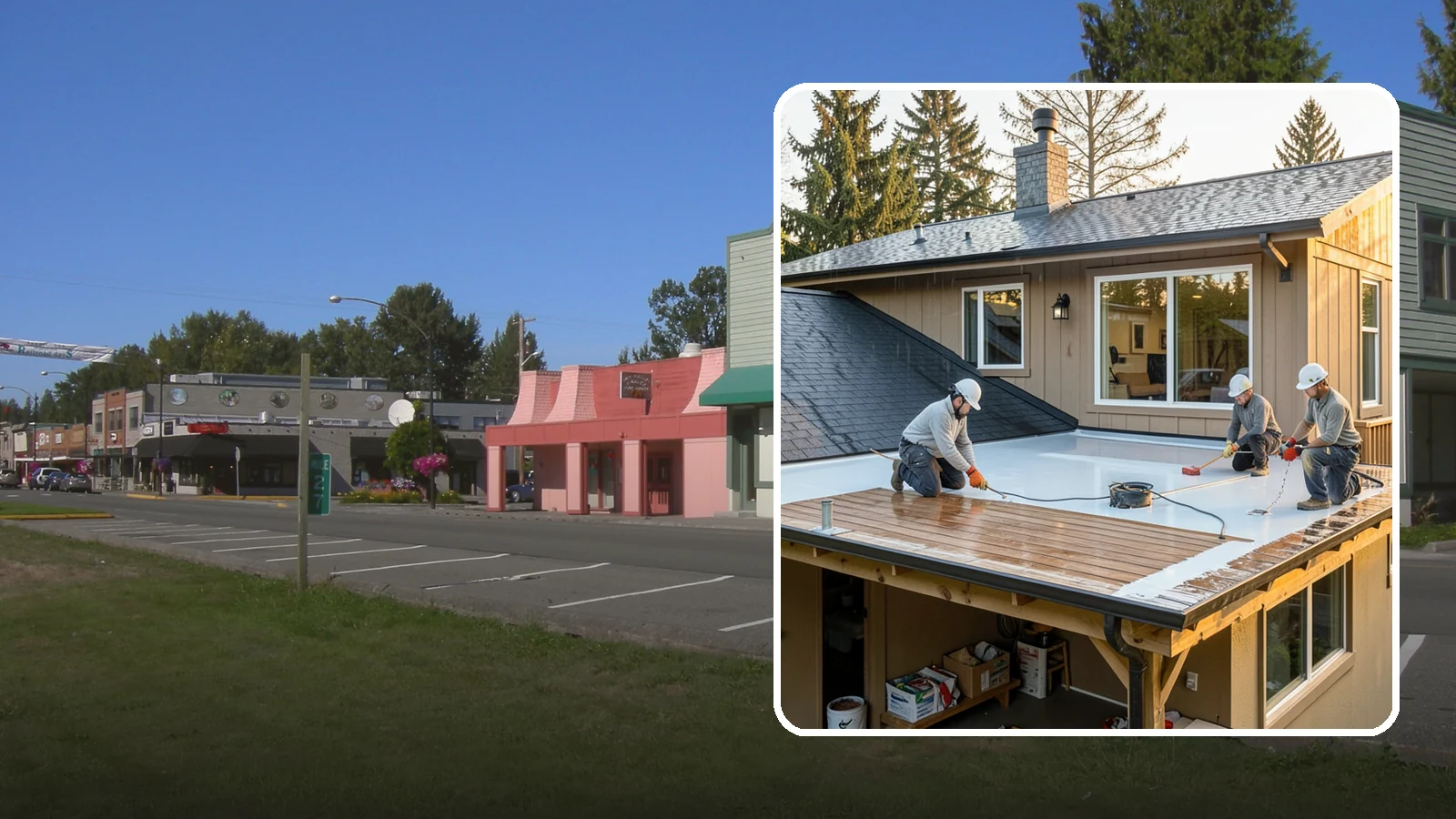 Waterproof Deck Coating in Snoqualmie, King County, WA - Waterproof deck coating that seals surfaces and protects the living space below from rain.