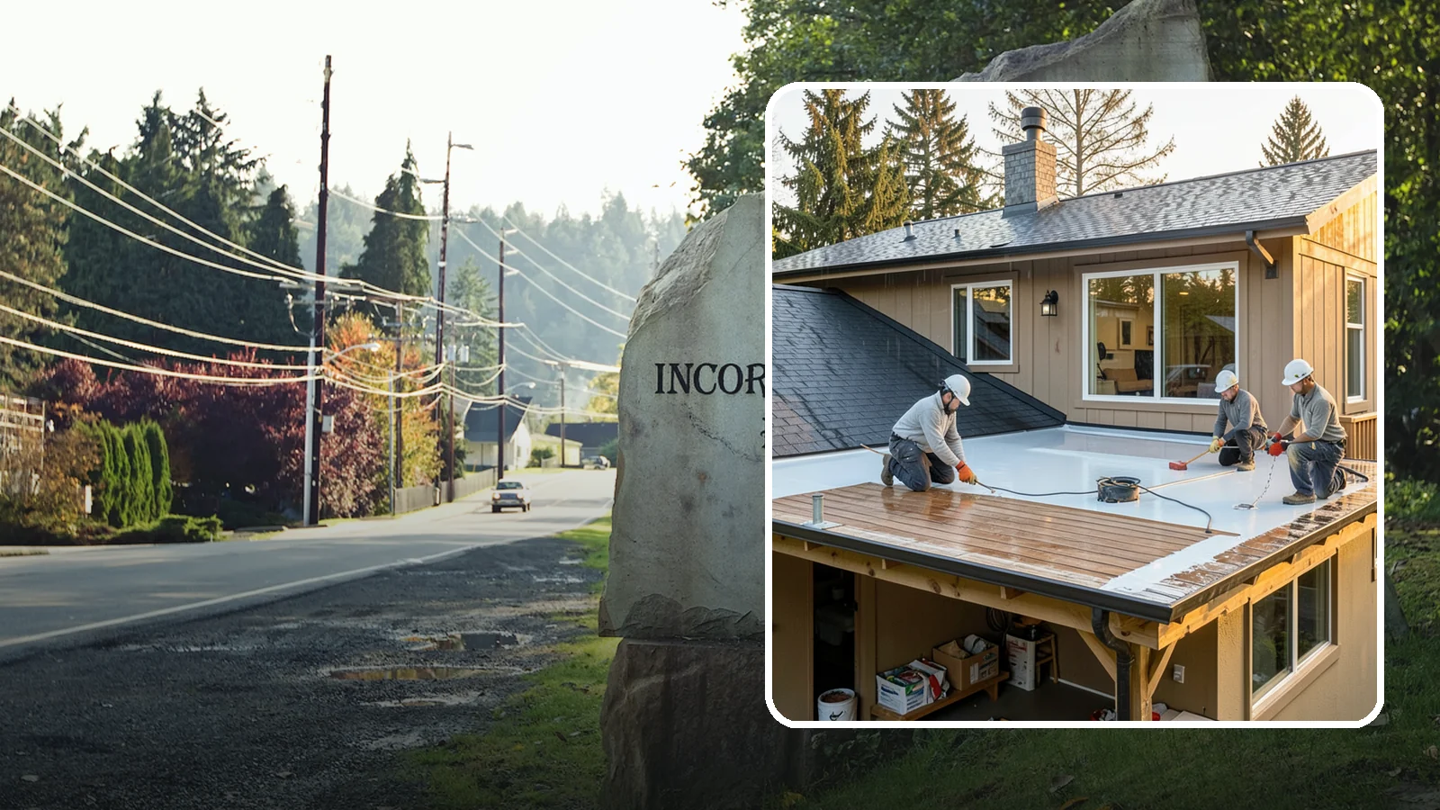 Waterproof Deck Coating in Wilkeson, Pierce County, WA - Waterproof deck coating that seals surfaces and protects the living space below from rain.