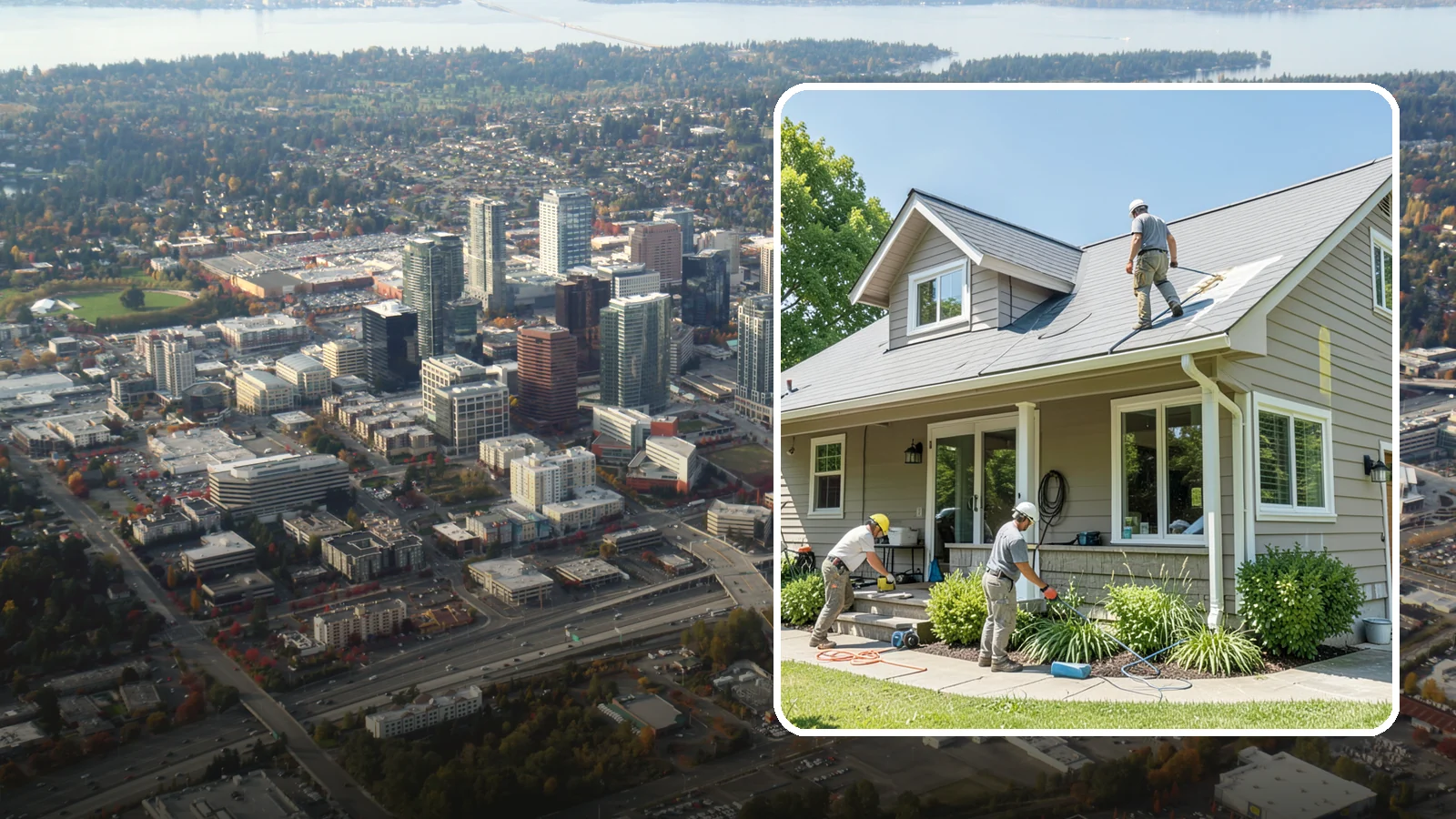 Weatherproofing in Bellevue, King County, WA - Comprehensive weatherproofing that seals your Western Washington home against wind-driven rain and Puget Sound damp.