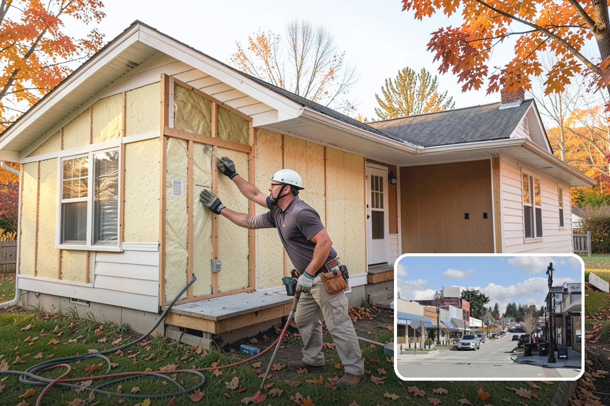 Weatherproofing in Bothell, King County, WA - Blocks wind-driven rain intrusion common along Puget Sound