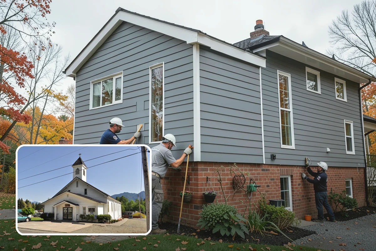 Weatherproofing in Concrete, Skagit County, WA - Blocks wind-driven rain intrusion common along Puget Sound