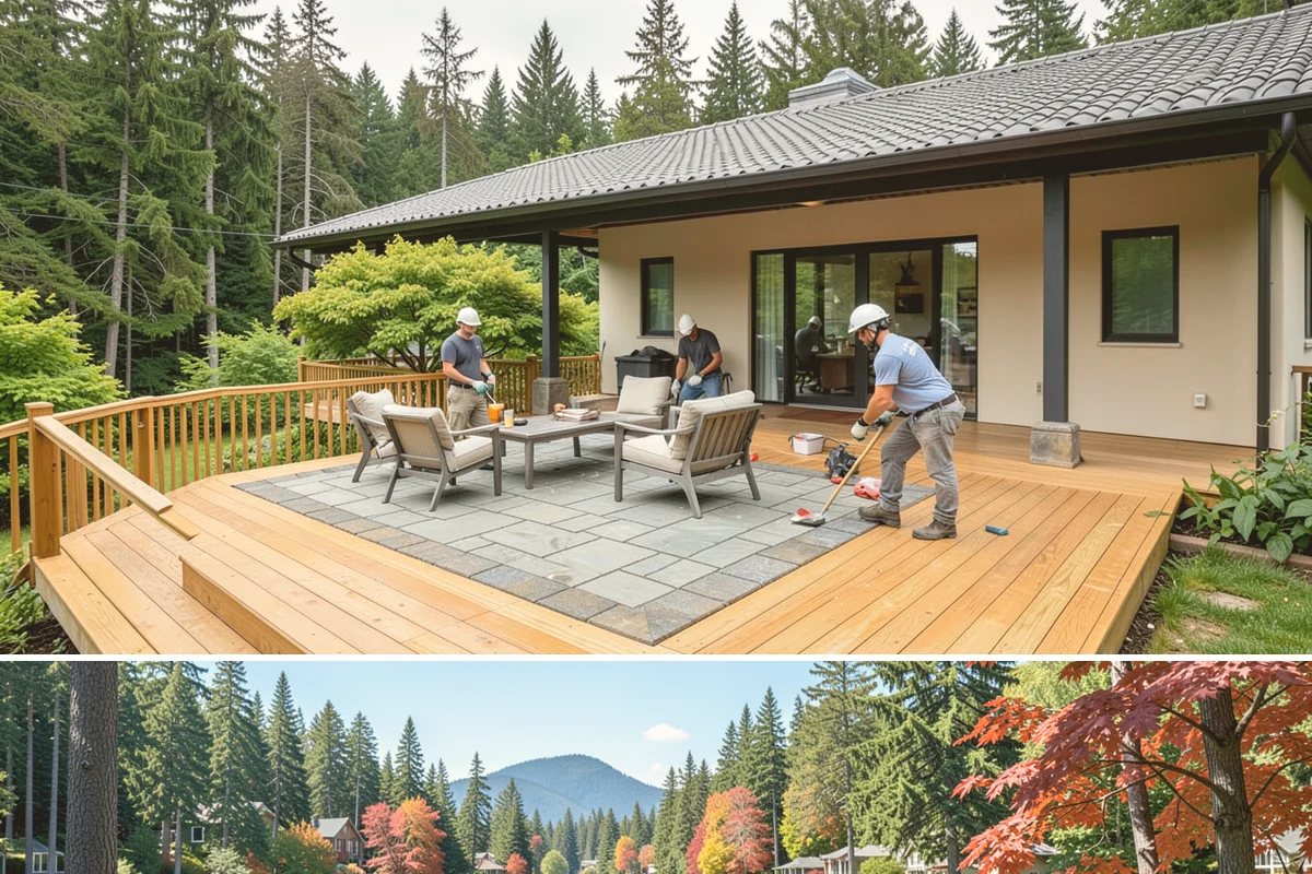 Weatherproofing in Covington, King County, WA - Late summer and early fall are ideal so sealants cure fully before the rainy season sets in.