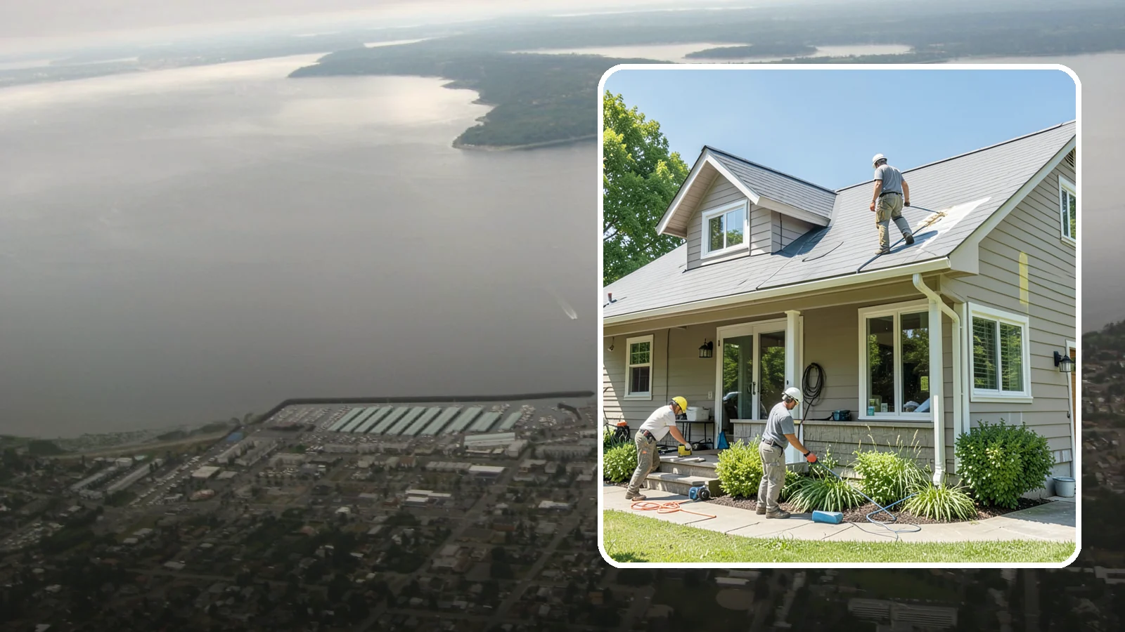 Weatherproofing in Des Moines, King County, WA - Comprehensive weatherproofing that seals your Western Washington home against wind-driven rain and Puget Sound damp.