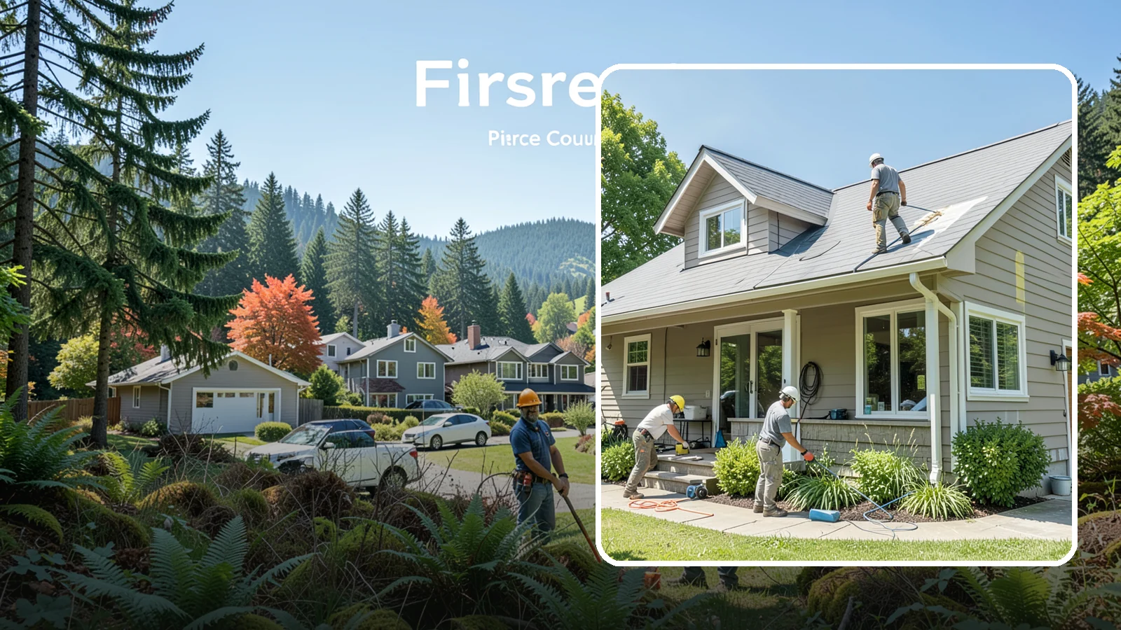 Weatherproofing in Fircrest, Pierce County, WA - Comprehensive weatherproofing that seals your Western Washington home against wind-driven rain and Puget Sound damp.