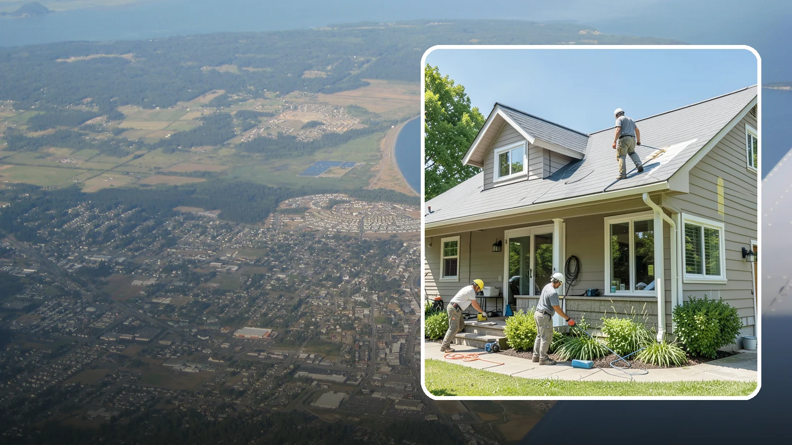Weatherproofing in Oak Harbor, Island County, WA - Comprehensive weatherproofing that seals your Western Washington home against wind-driven rain and Puget Sound damp.