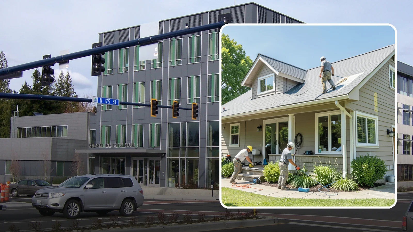Weatherproofing in Shoreline, King County, WA - Comprehensive weatherproofing that seals your Western Washington home against wind-driven rain and Puget Sound damp.