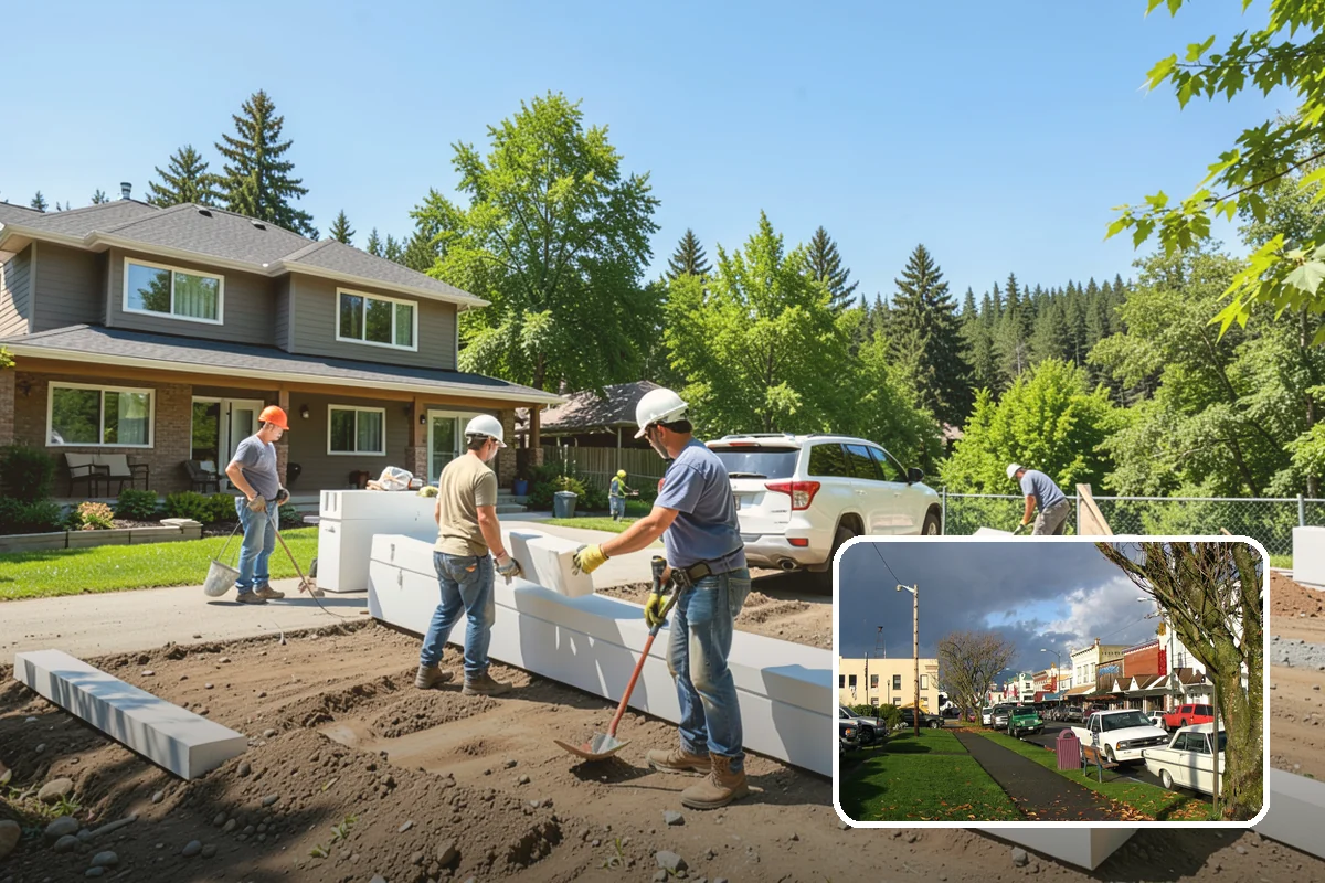 Wet Room Construction in Arlington, Snohomish County, WA - Creates a sleek, open bathing environment
