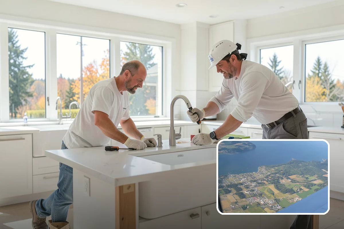Wet Room Construction in Coupeville, Island County, WA - Creates a sleek, open bathing environment