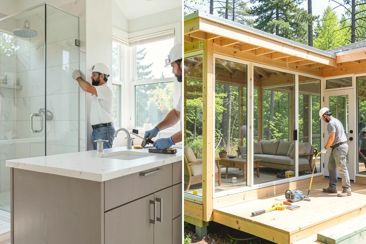 Wet Room Construction in Covington, King County, WA - Design drainage and full-room waterproofing