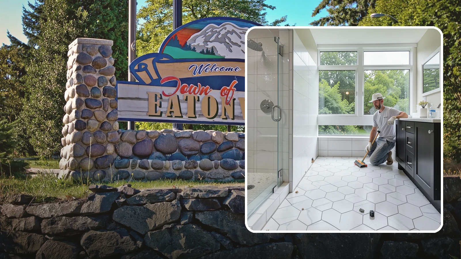 Wet Room Construction in Eatonville, Pierce County, WA - Wet room construction turns the entire bathroom into a fully waterproofed, open bathing space.