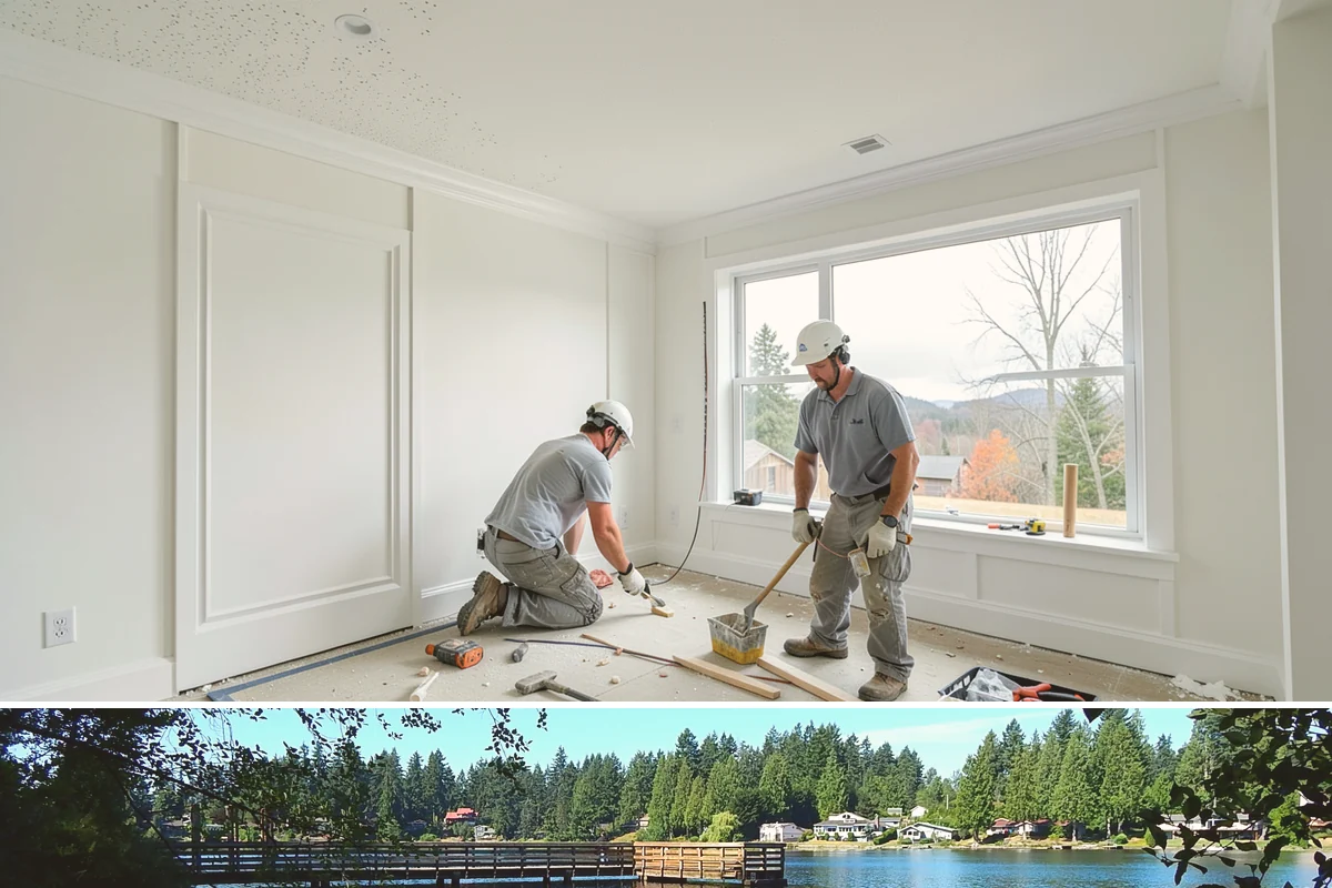 Wet Room Construction in Federal Way, King County, WA - Wet room builds involve extensive detailing best carried out during the slower winter schedule for uninterrupted focus.