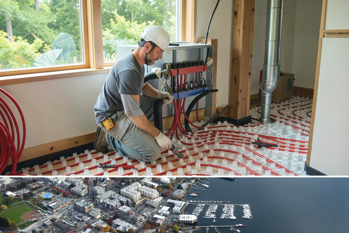 Wet Room Construction in Kirkland, King County, WA - Wet room builds involve extensive detailing best carried out during the slower winter schedule for uninterrupted focus.