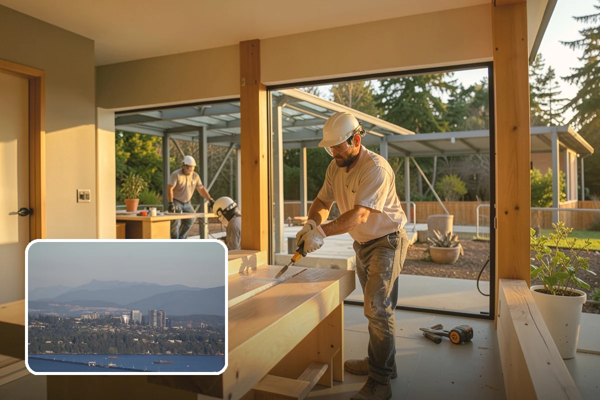 Wet Room Construction in Medina, King County, WA - Creates a sleek, open bathing environment