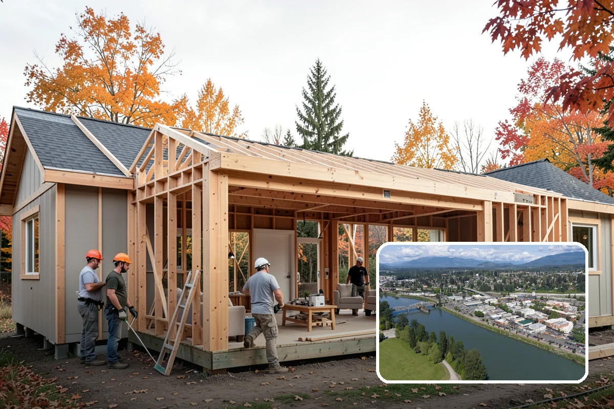 Wet Room Construction in Mount Vernon, Skagit County, WA - Creates a sleek, open bathing environment