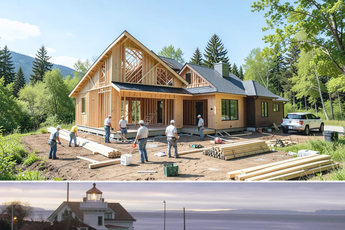 Wet Room Construction in Mukilteo, Snohomish County, WA - Wet room builds involve extensive detailing best carried out during the slower winter schedule for uninterrupted focus.
