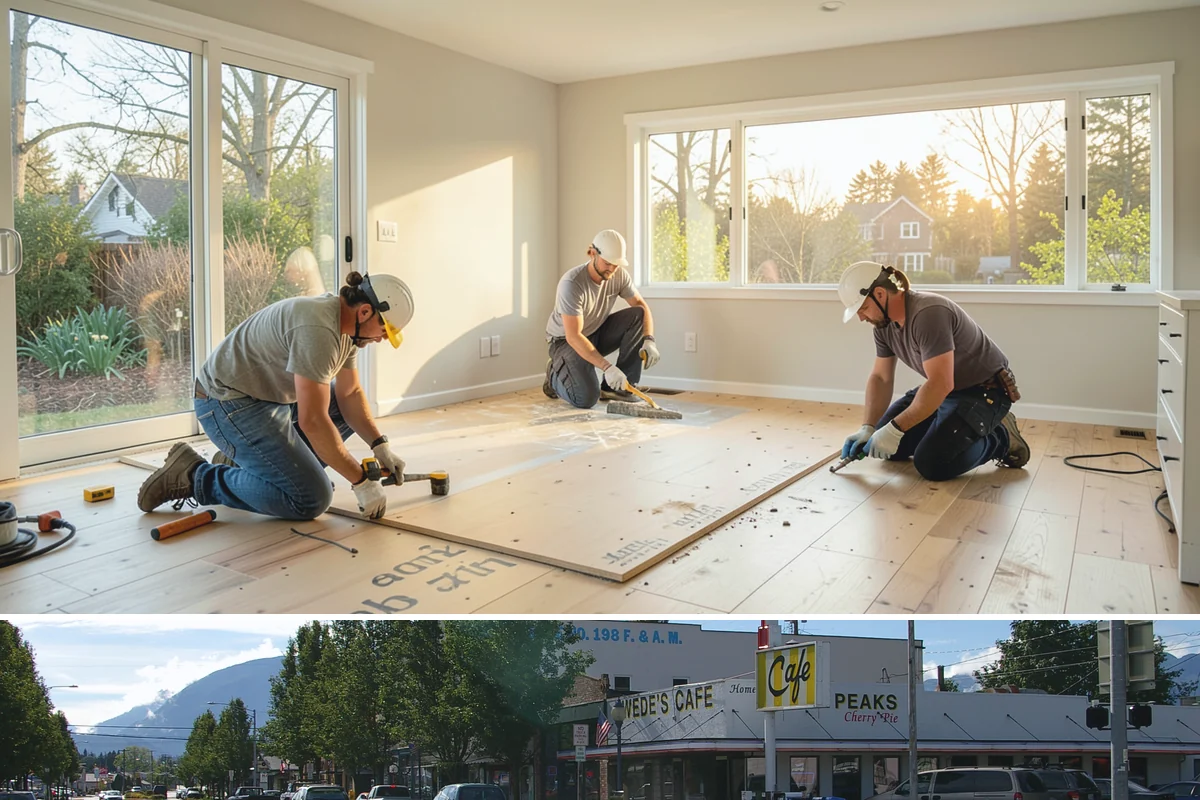 Wet Room Construction in North Bend, King County, WA - Wet room builds involve extensive detailing best carried out during the slower winter schedule for uninterrupted focus.