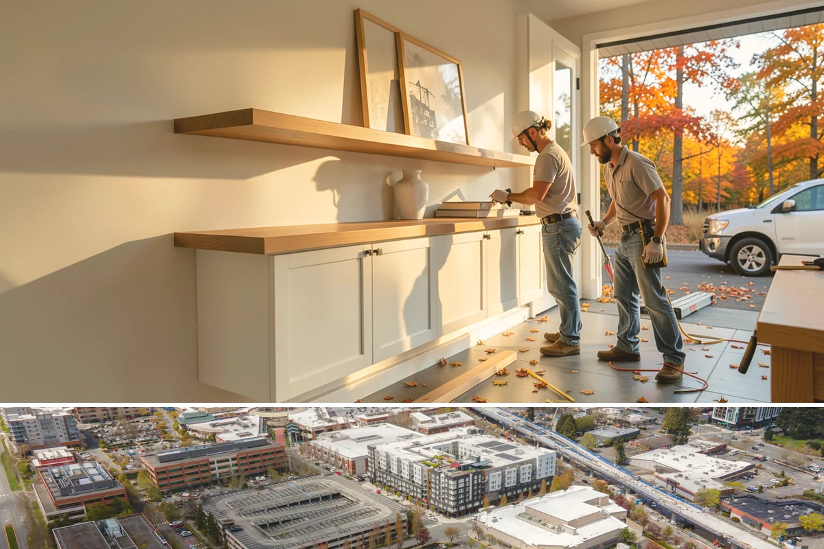 Wet Room Construction in Redmond, King County, WA - Wet room builds involve extensive detailing best carried out during the slower winter schedule for uninterrupted focus.
