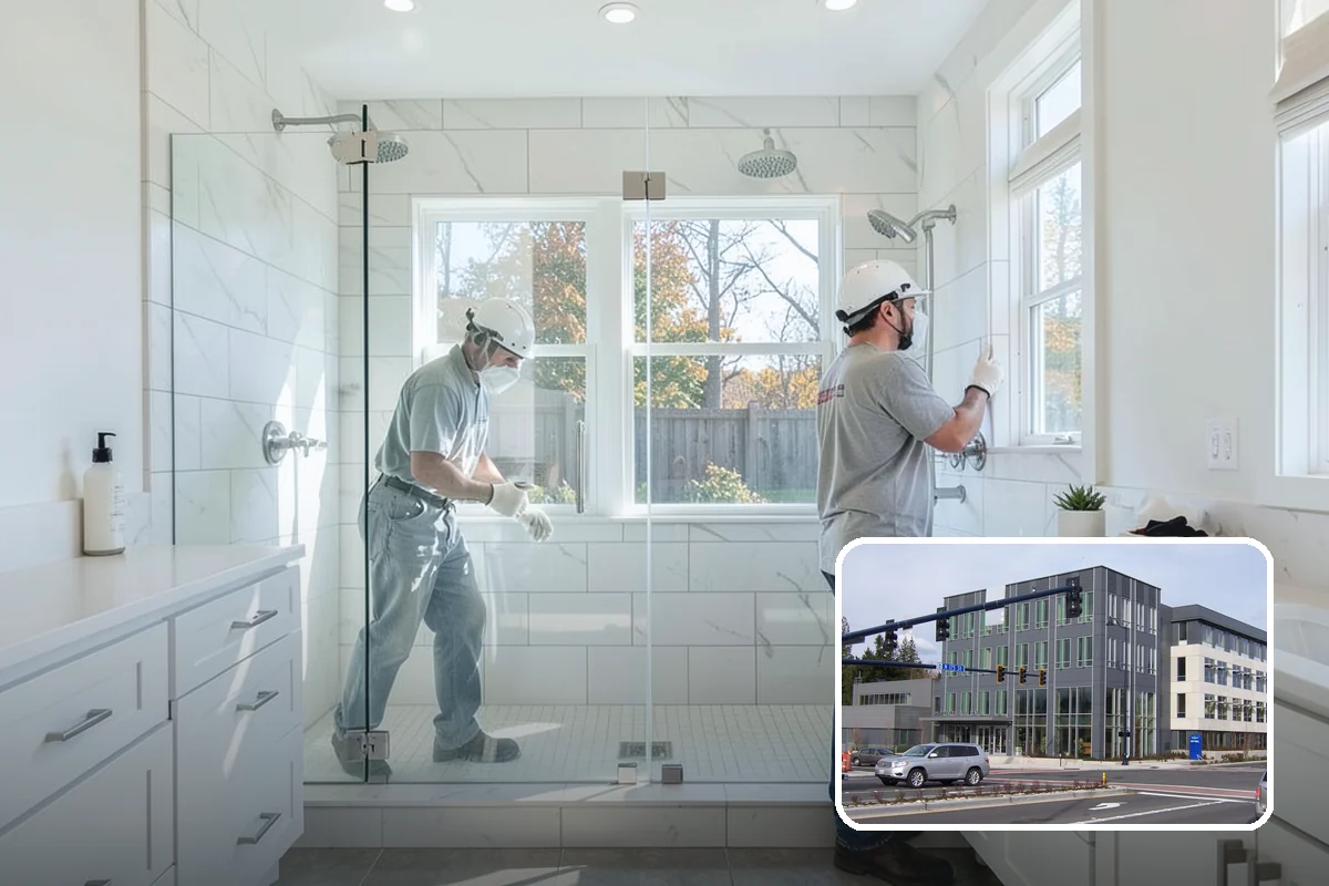 Wet Room Construction in Shoreline, King County, WA - Creates a sleek, open bathing environment