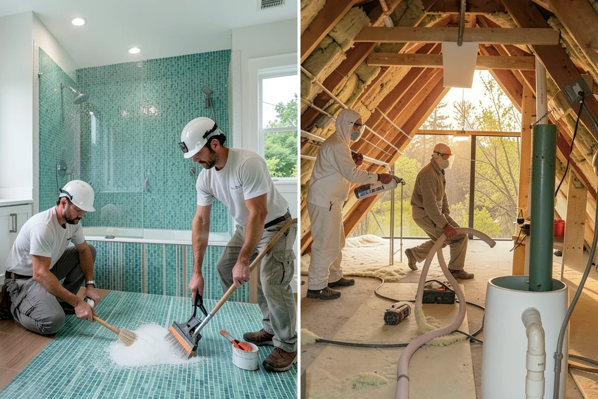 Wet Room Construction in Snoqualmie, King County, WA - Design drainage and full-room waterproofing