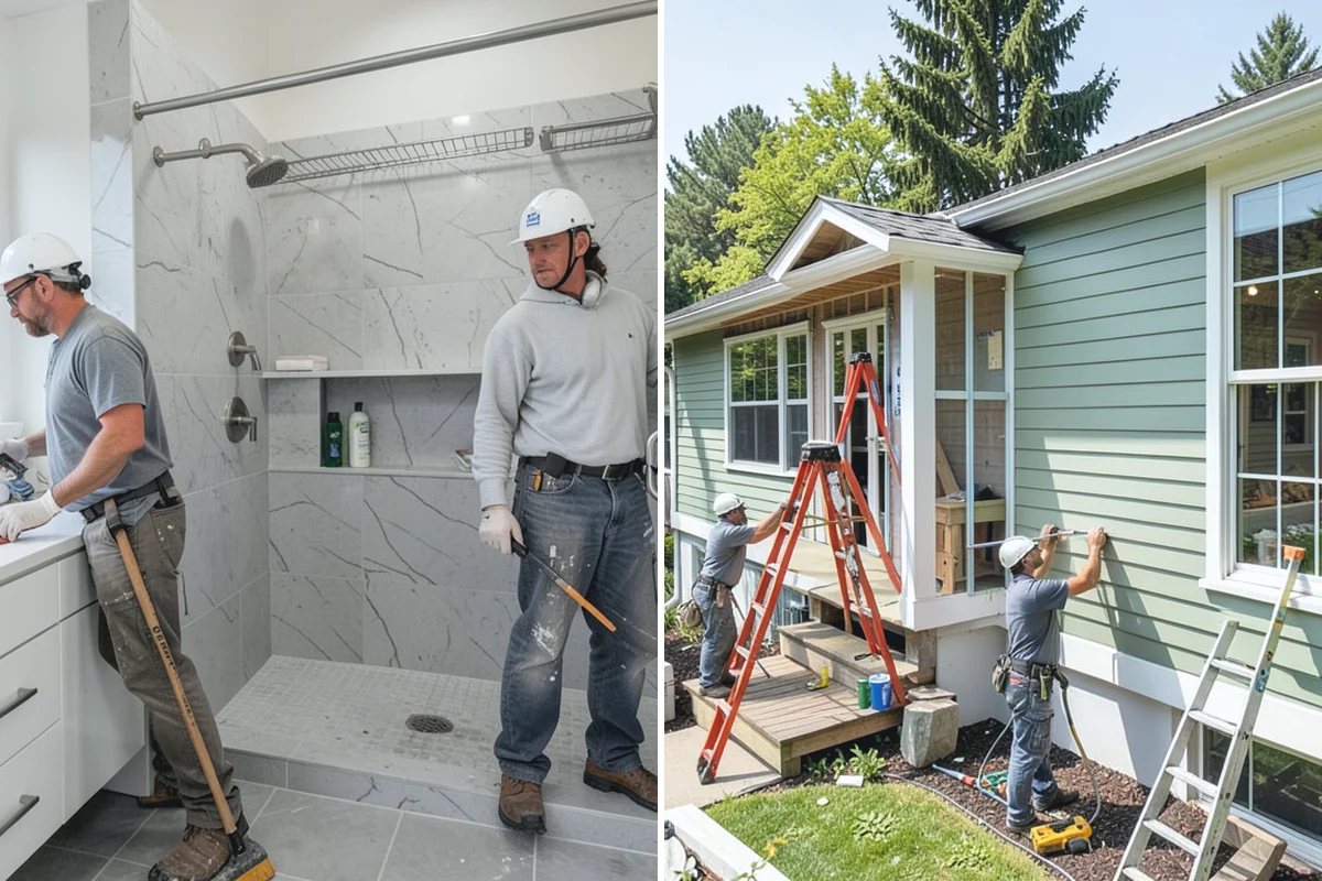 Wet Room Construction in Sumner, Pierce County, WA - Design drainage and full-room waterproofing