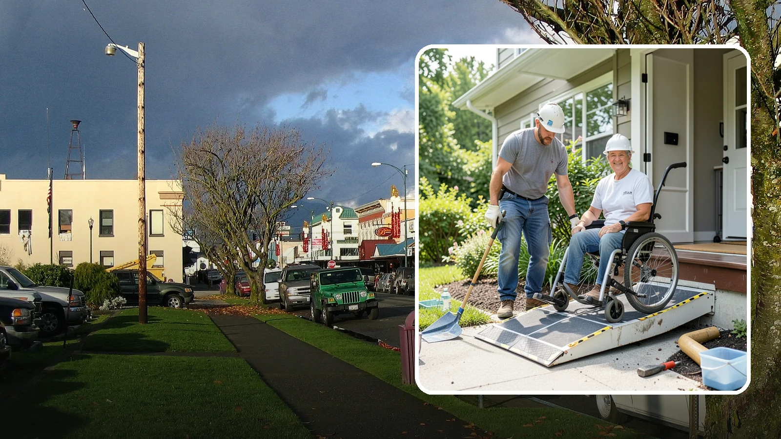 Wheelchair Ramp Construction in Arlington, Snohomish County, WA - We design and build code-compliant wheelchair ramps that make Western Washington homes safely reachable in any weather.
