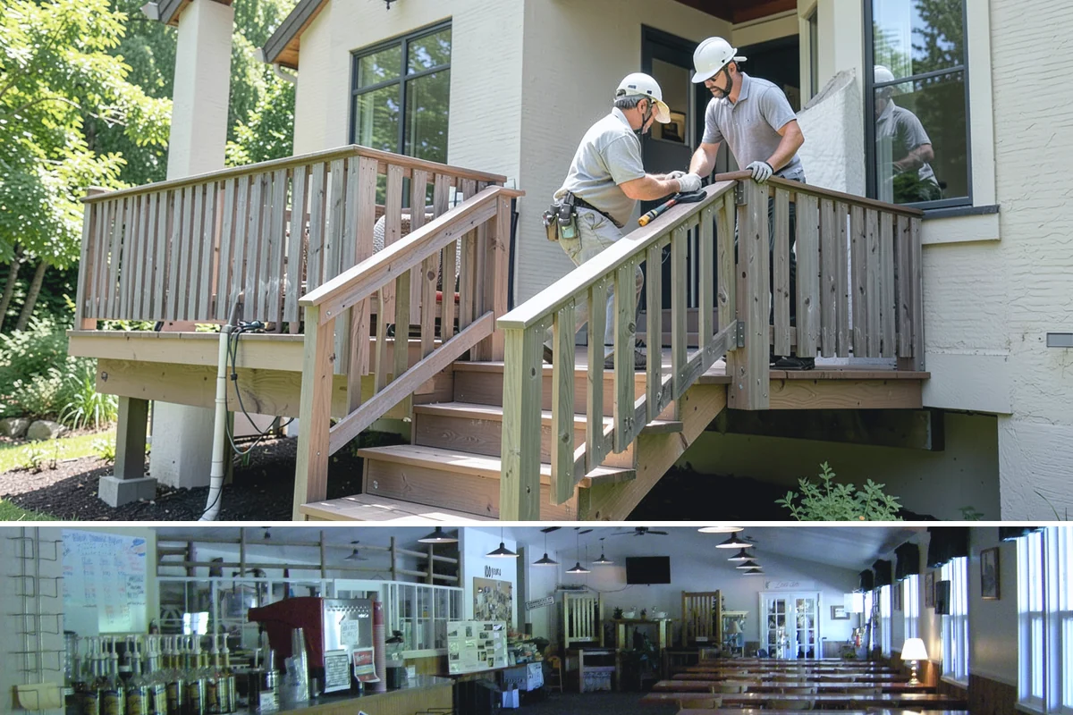 Wheelchair Ramp Construction in Black Diamond, King County, WA - Ramps can be built year-round, though drier late-spring and summer windows speed up concrete footing cures and finishing.