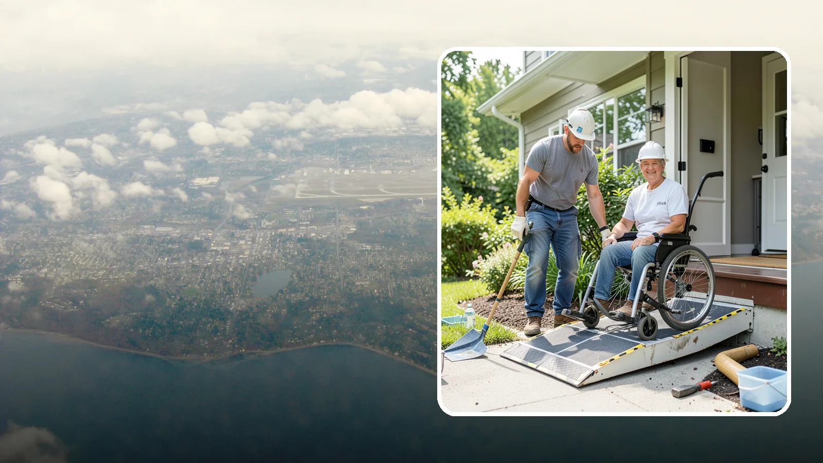 Wheelchair Ramp Construction in Burien, King County, WA - We design and build code-compliant wheelchair ramps that make Western Washington homes safely reachable in any weather.