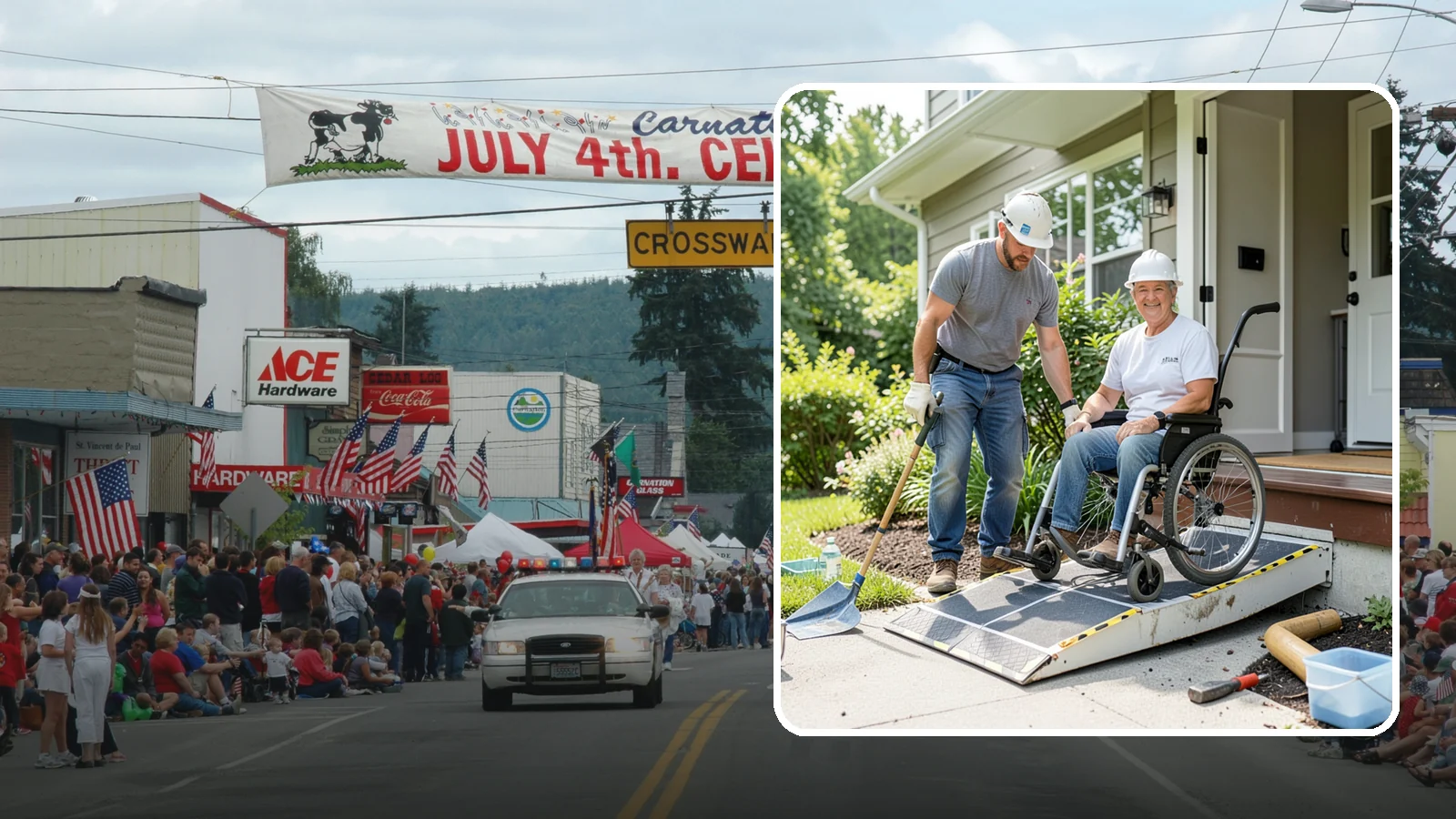 Wheelchair Ramp Construction in Carnation, King County, WA - We design and build code-compliant wheelchair ramps that make Western Washington homes safely reachable in any weather.
