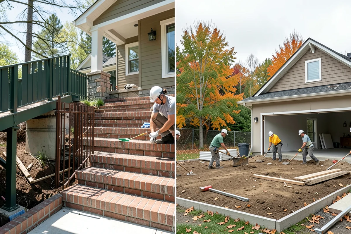 Wheelchair Ramp Construction in Concrete, Skagit County, WA - We measure entry height, evaluate the approach, and confirm permit needs