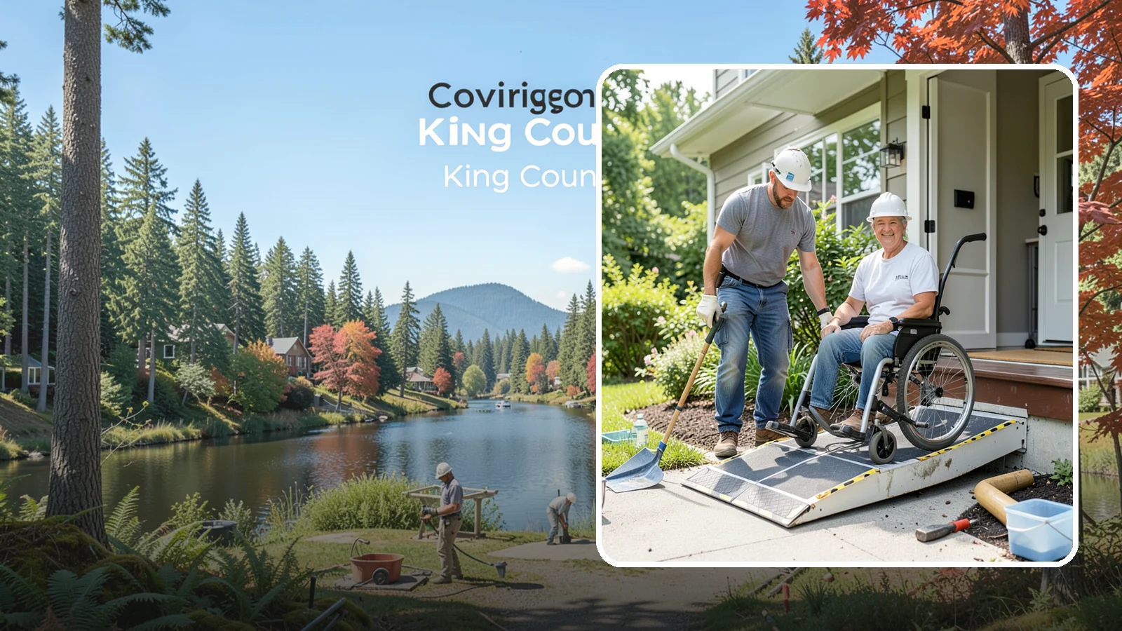 Wheelchair Ramp Construction in Covington, King County, WA - We design and build code-compliant wheelchair ramps that make Western Washington homes safely reachable in any weather.