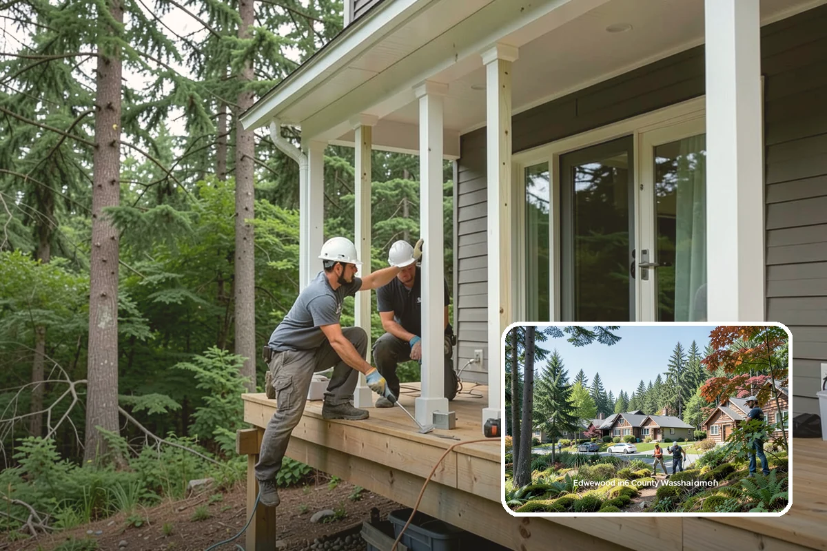 Wheelchair Ramp Construction in Edgewood, Pierce County, WA - Meets ADA and Washington accessibility slope standards for safe daily use