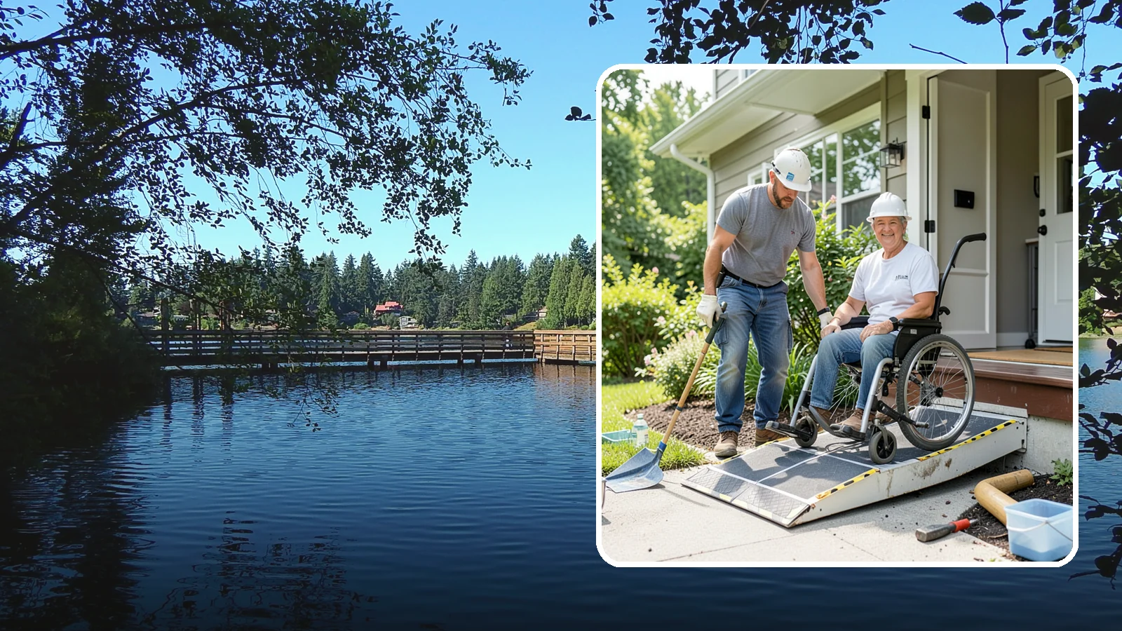 Wheelchair Ramp Construction in Federal Way, King County, WA - We design and build code-compliant wheelchair ramps that make Western Washington homes safely reachable in any weather.
