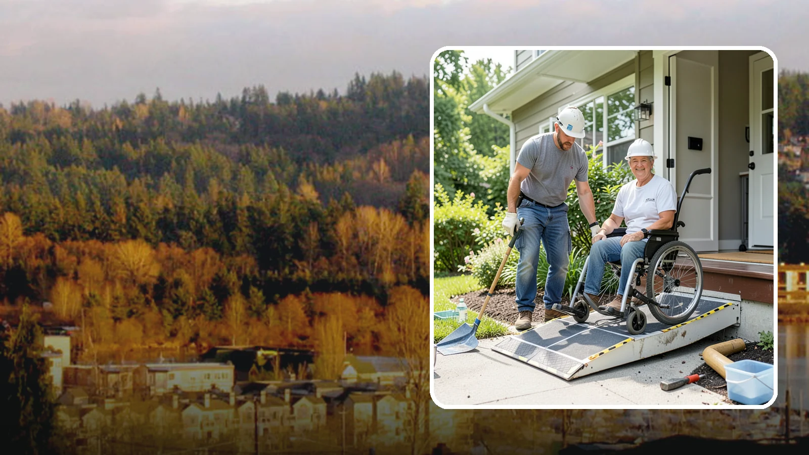 Wheelchair Ramp Construction in Kenmore, King County, WA - We design and build code-compliant wheelchair ramps that make Western Washington homes safely reachable in any weather.