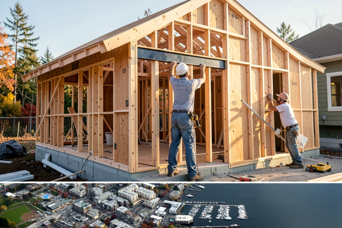 Wheelchair Ramp Construction in Kirkland, King County, WA - Ramps can be built year-round, though drier late-spring and summer windows speed up concrete footing cures and finishing.