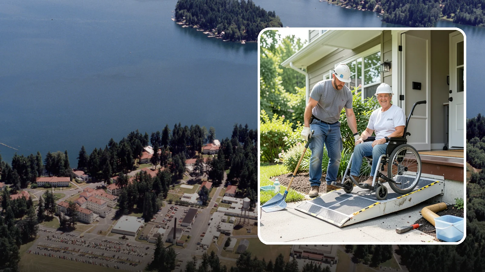 Wheelchair Ramp Construction in Lakewood, Pierce County, WA - We design and build code-compliant wheelchair ramps that make Western Washington homes safely reachable in any weather.