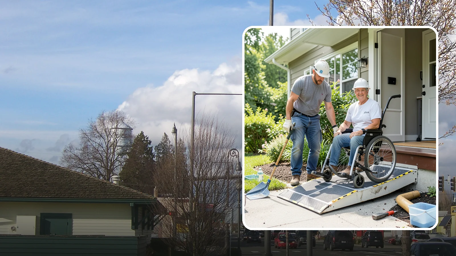 Wheelchair Ramp Construction in Marysville, Snohomish County, WA - We design and build code-compliant wheelchair ramps that make Western Washington homes safely reachable in any weather.