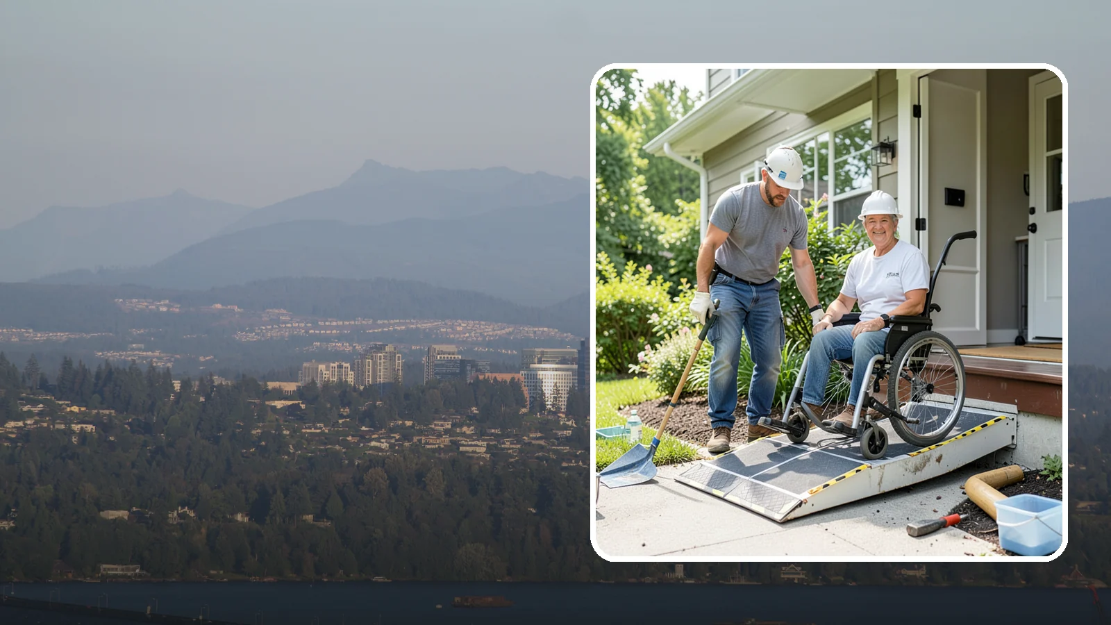 Wheelchair Ramp Construction in Medina, King County, WA - We design and build code-compliant wheelchair ramps that make Western Washington homes safely reachable in any weather.