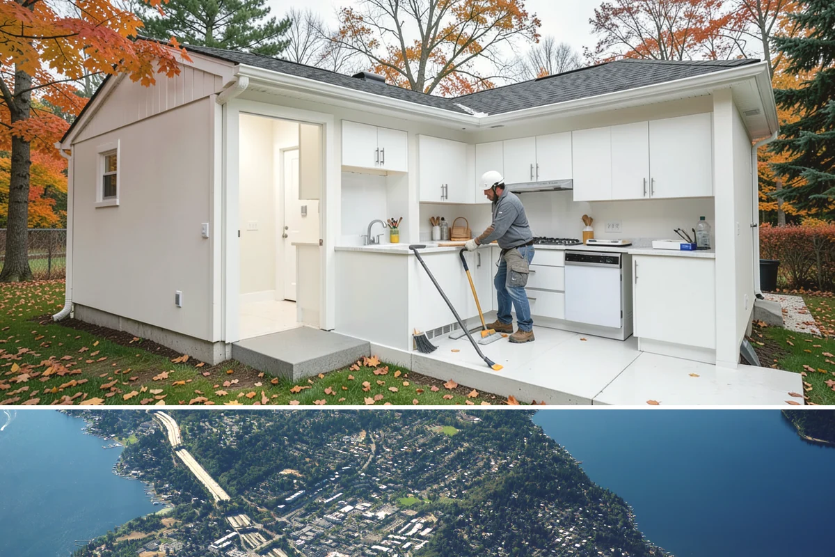 Wheelchair Ramp Construction in Mercer Island, King County, WA - Ramps can be built year-round, though drier late-spring and summer windows speed up concrete footing cures and finishing.