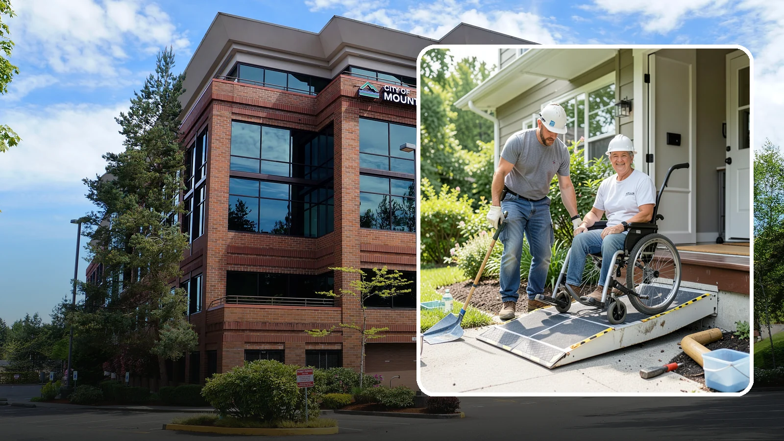 Wheelchair Ramp Construction in Mountlake Terrace, Snohomish County, WA - We design and build code-compliant wheelchair ramps that make Western Washington homes safely reachable in any weather.