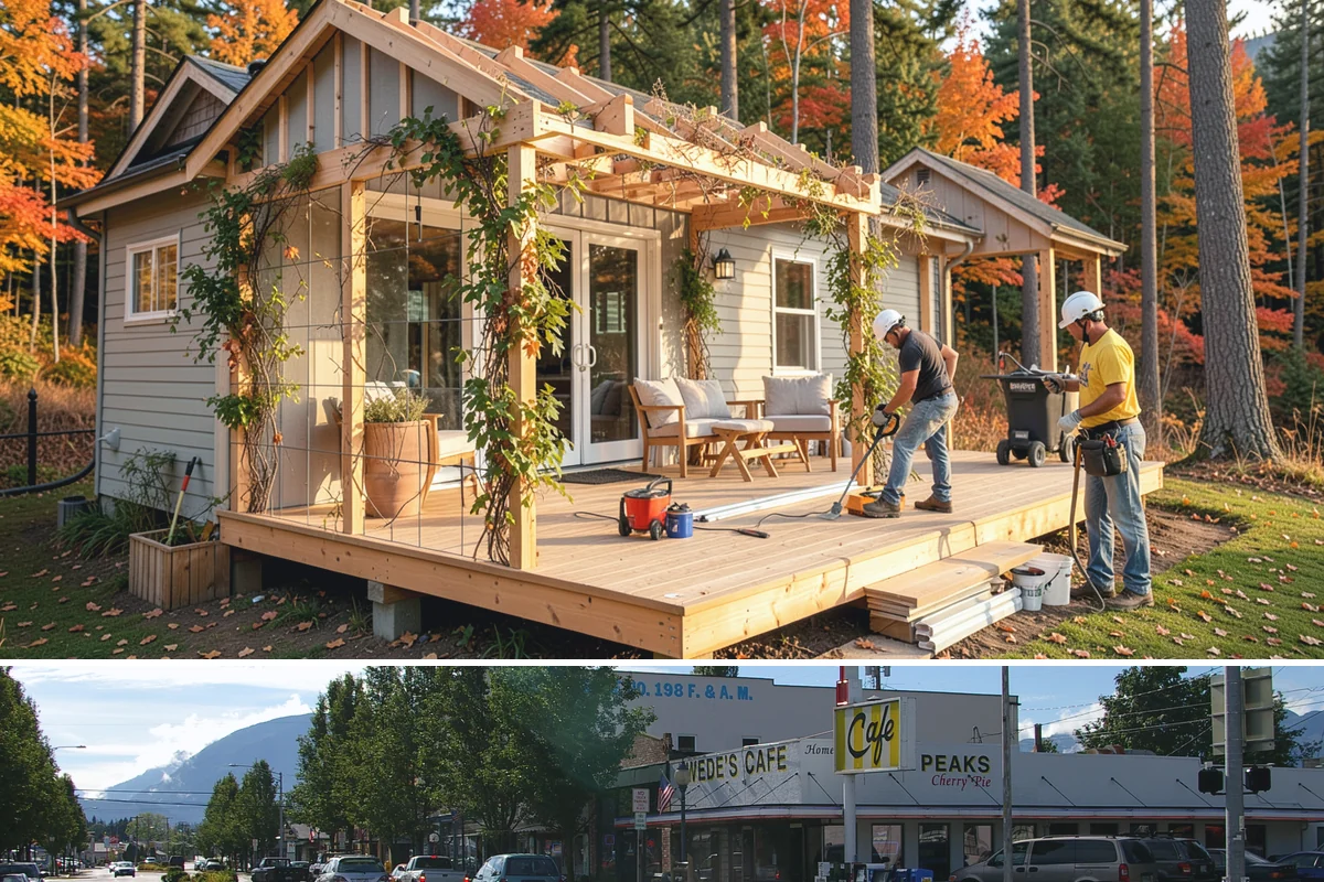 Wheelchair Ramp Construction in North Bend, King County, WA - Ramps can be built year-round, though drier late-spring and summer windows speed up concrete footing cures and finishing.