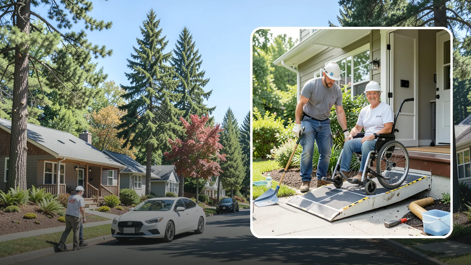 Wheelchair Ramp Construction in Orting, Pierce County, WA - We design and build code-compliant wheelchair ramps that make Western Washington homes safely reachable in any weather.