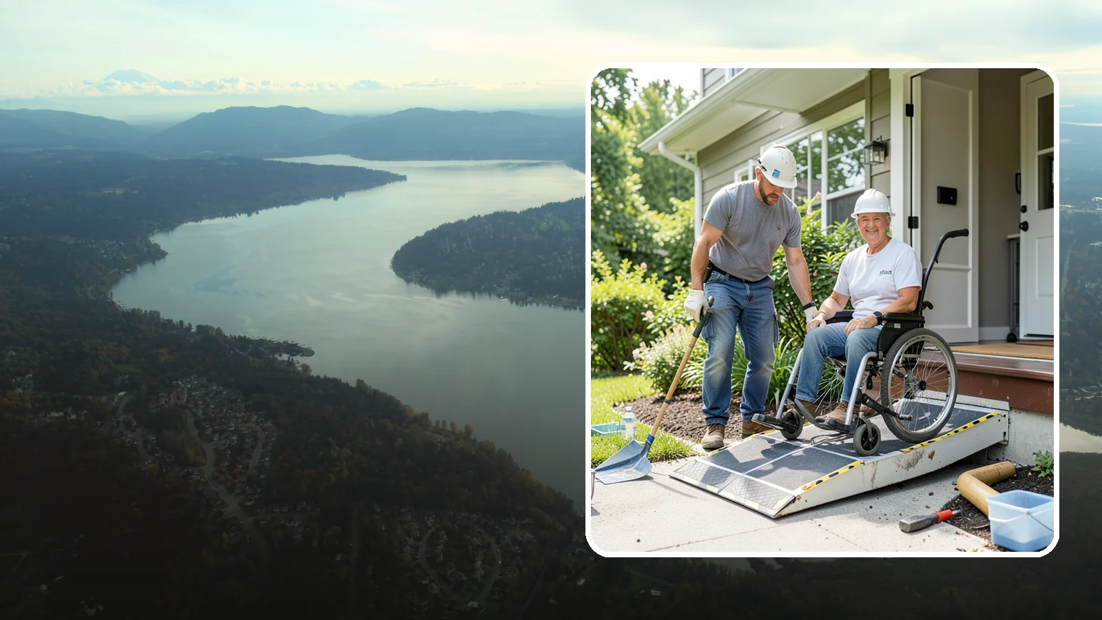Wheelchair Ramp Construction in Sammamish, King County, WA - We design and build code-compliant wheelchair ramps that make Western Washington homes safely reachable in any weather.