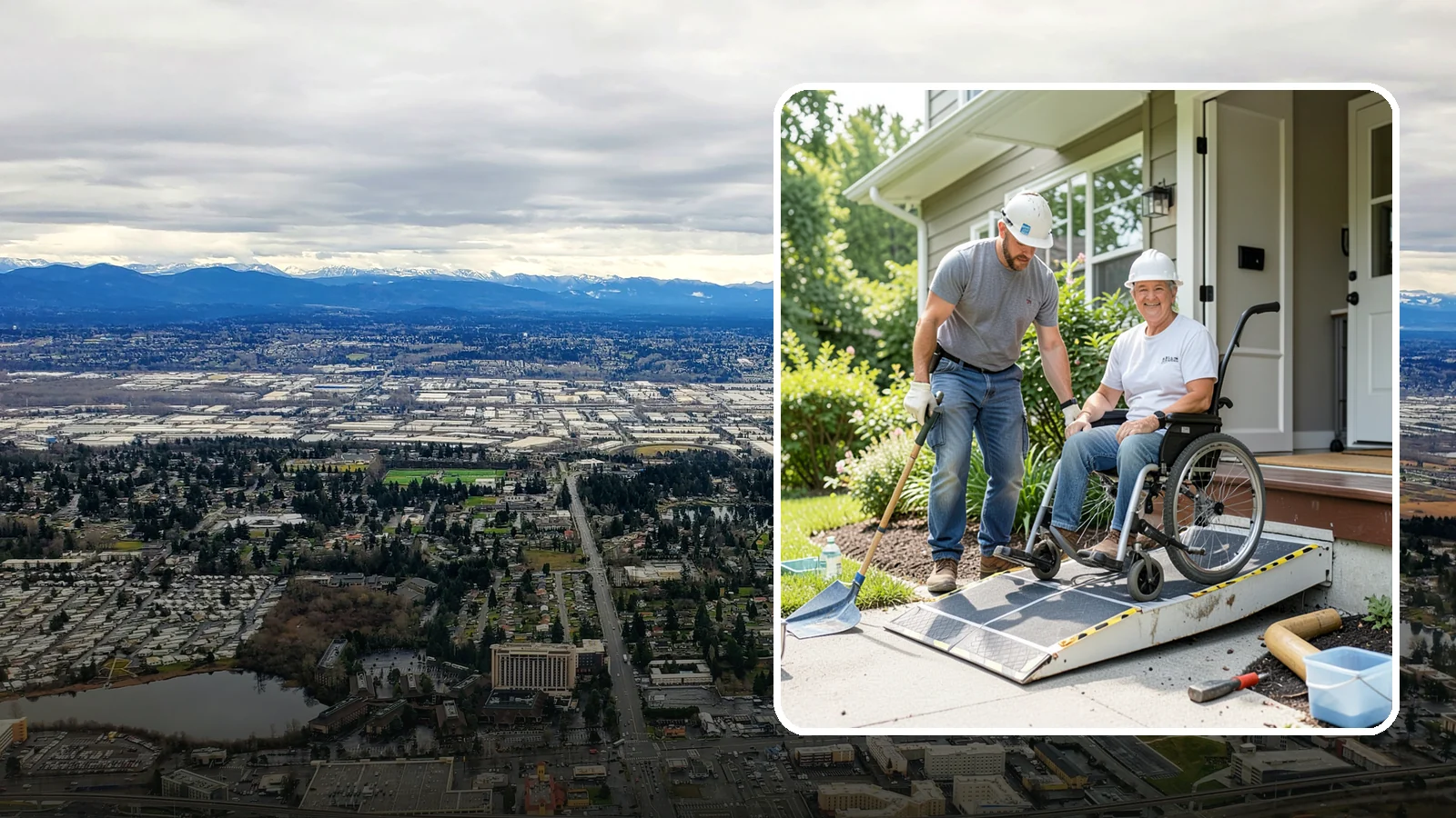 Wheelchair Ramp Construction in SeaTac, King County, WA - We design and build code-compliant wheelchair ramps that make Western Washington homes safely reachable in any weather.