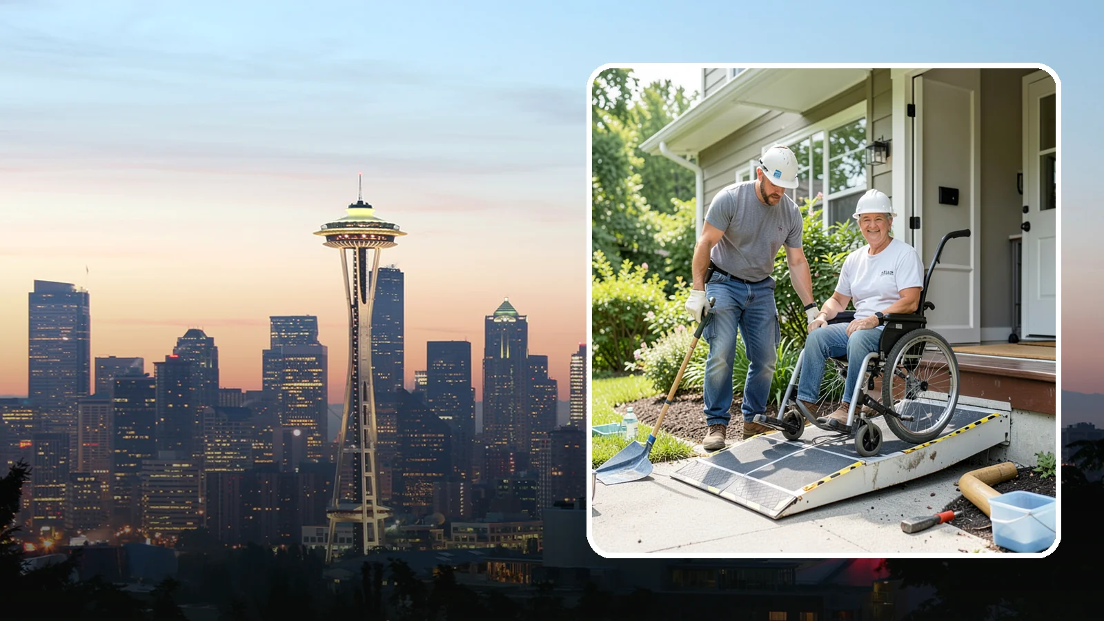 Wheelchair Ramp Construction in Seattle, King County, WA - We design and build code-compliant wheelchair ramps that make Western Washington homes safely reachable in any weather.