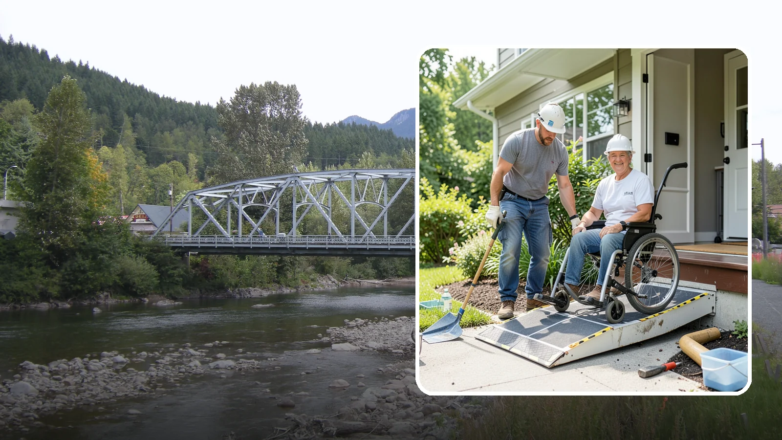 Wheelchair Ramp Construction in Skykomish, King County, WA - We design and build code-compliant wheelchair ramps that make Western Washington homes safely reachable in any weather.