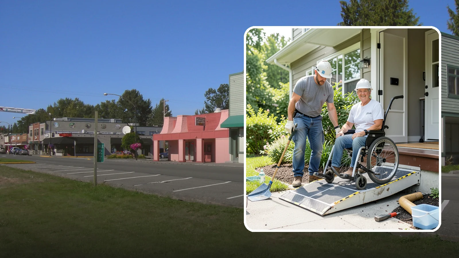 Wheelchair Ramp Construction in Snoqualmie, King County, WA - We design and build code-compliant wheelchair ramps that make Western Washington homes safely reachable in any weather.