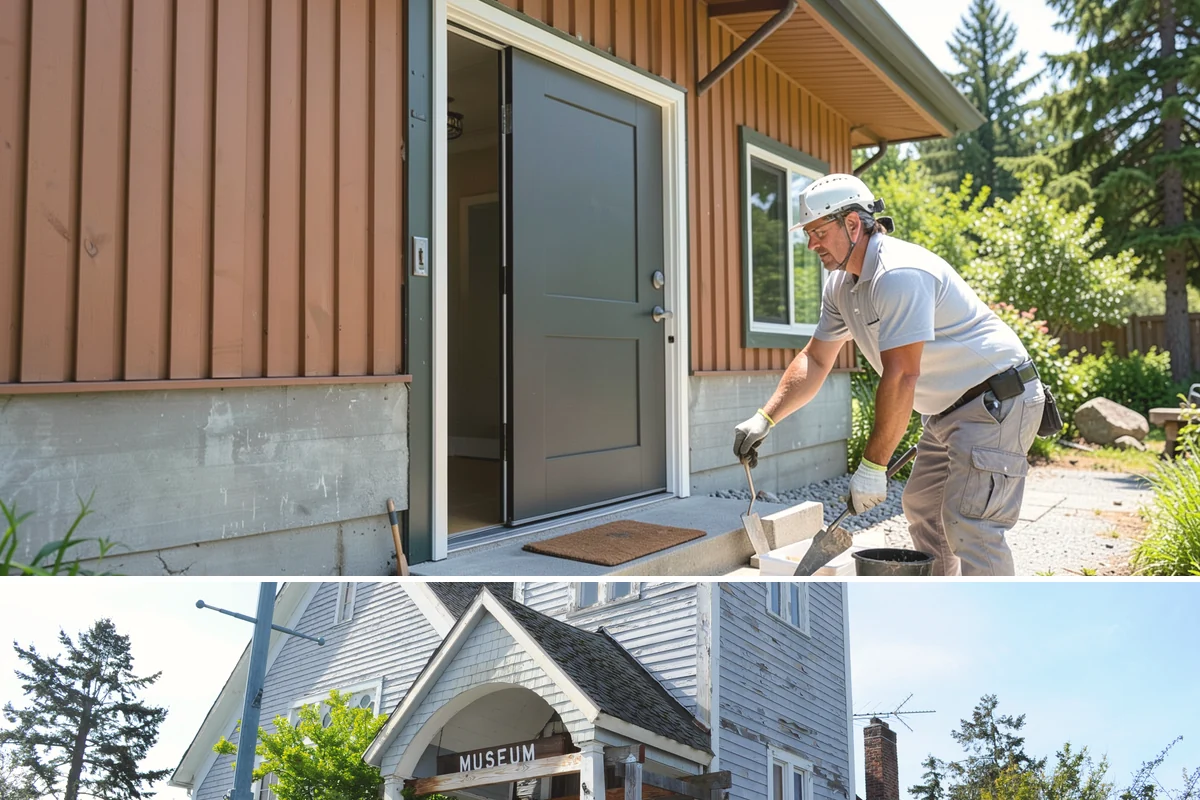 Wheelchair Ramp Construction in Steilacoom, Pierce County, WA - Ramps can be built year-round, though drier late-spring and summer windows speed up concrete footing cures and finishing.