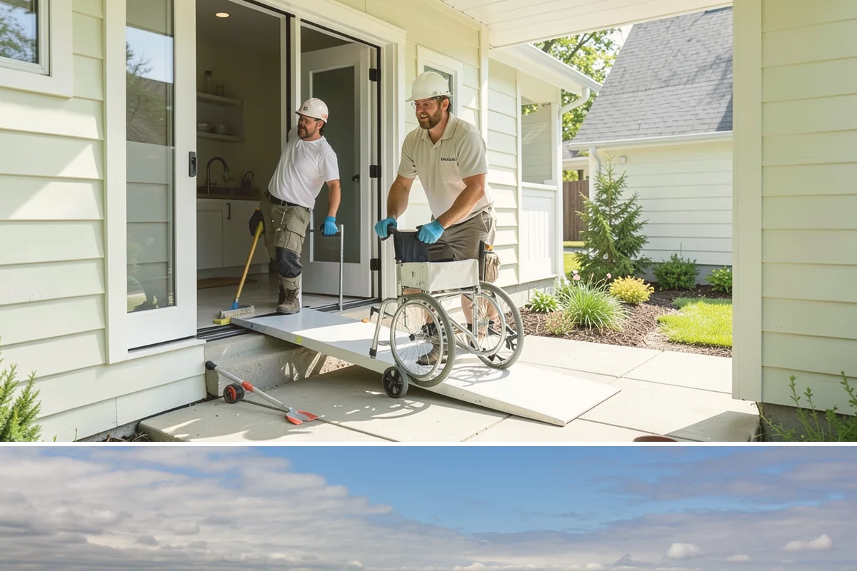 Wheelchair Ramp Construction in University Place, Pierce County, WA - Ramps can be built year-round, though drier late-spring and summer windows speed up concrete footing cures and finishing.